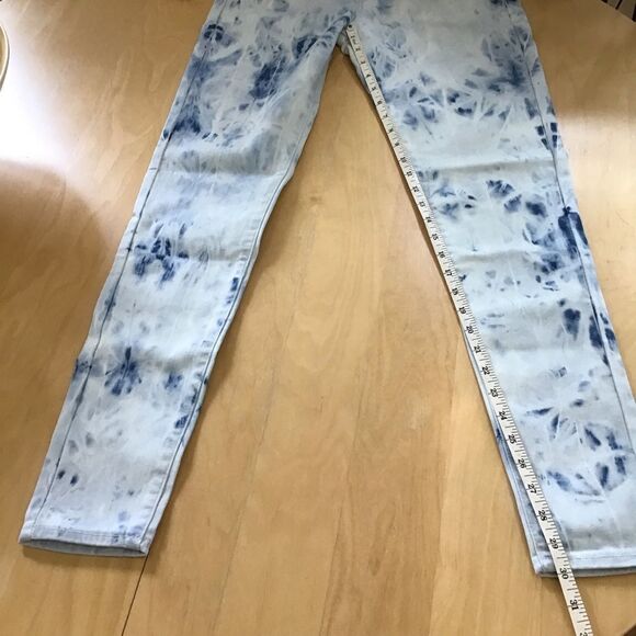 LEVI’S tie dye jeans mile stretch high super skinny high rise high waisted 29 - Picture 9 of 14